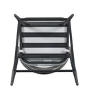 Outdoor Bar Height Metal Frame Counter Stools with Scallop-Shaped Backrest & Water-Resistant Cushions by HouseOfZazla