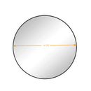 Wall Circular Mirror Metal Framed Mirror Round Vanity Mirror Dressing Mirror, For Bathroom, Living Room, Bedroom Wall Decor by Unique Piece Furniture