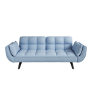 57 "blue sofa Soft two armrests throw pillow pillow comfortable fit apartment bedroom small space