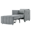 Upholstered Convertible Sleeper Sofa With 5 Position Backrest, Side Pockets, Storage by HouseOfZazla