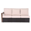 Delano 5-Piece Wicker Sectional Sofa Set