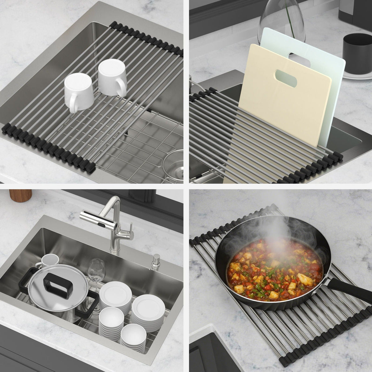 Drop-In Kitchen Sink With Pull-Out Faucet And Soap Dispenser, photo 16 of 20