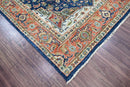 6x9 Navy LoomBloom Hand Knotted Arts & Crafts Oushak 100% Wool Oriental Area Rug