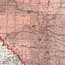 Vintage Map of Alberta Canada, 1925