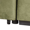 87.4" Sleeper Sofa Bed,2 in 1 Pull Out sofa bed L Shape Couch with Storage Ottoman for Living Room,Bedroom Couch and Small Apartment, Green