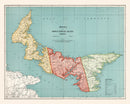 Vintage Map of Prince Edward Island Canada, 1925