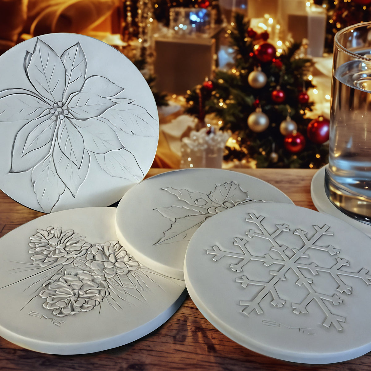 Christmas Drink Coasters, photo 2 of 7