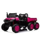 24V 2-Seater UTV-XXL Ride On Truck with Dump Bed for kid,Ride On 4WD UTV with 6 Wheels,Foam Tires, Suitable for Off-Roading,remote control,Three-Point Safety Harness