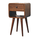 Mini Chestnut Curve Lower Bedside Nifhtstand by HouseOfZazla