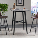 Modern Bar Height Dining Table, Rubberwood Legs and Laminate Table Top by HouseOfZazla