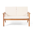 Serenit - 2 Piece Patio Set With Cushions, Loveseat And Coffee Table - Beige / Brown