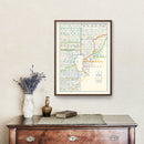 Vintage Map of Lake Tahoe, 1908