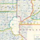 Vintage Map of Lake Tahoe, 1908