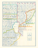 Vintage Map of Lake Tahoe, 1908