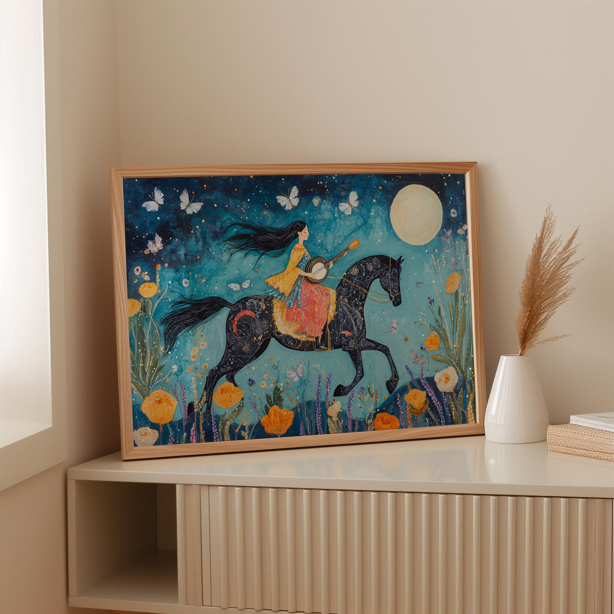 Moonlit Melody on Midnight Horseback, photo 11 of 16