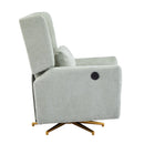 Power Recliner Chair Swivel with Boucle Upholstery and 360° Swivel by HouseOfZazla