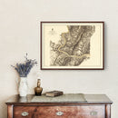 Vintage Map of Harpers Ferry, West Virginia 1869