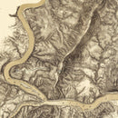 Vintage Map of Harpers Ferry, West Virginia 1869