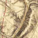 Vintage Map of the Battle of Antietam, 1869