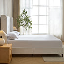Harper - Tall Headboard Upholstered Bed / High Headboard / Elegant Simplicity / No Box Spring Needed by Unique Piece Furniture