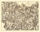 Vintage Map of the Battle of High Bridge & Farmville, 1869