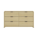 Grace - Dresser With 6 Drawers - Oak by HouseOfZazla