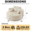 Single 360 Degree Swivel Chair For Living Room by HouseOfZazla