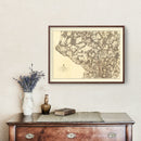 Vintage Map of the Battle of Cold Harbor, 1869