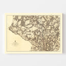 Vintage Map of the Battle of Cold Harbor, 1869