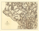 Vintage Map of the Battle of Cold Harbor, 1869