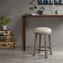 Swivel Counter Stool - Cream / Reclaimed Gray by HouseOfZazla