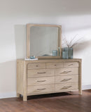 Solano 9-drawer Bedroom Dresser with Mirror Weathered Mango