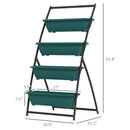 Outsunny 4 Tier Vertical Garden Planter Set