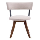 Modern Upholstered Dining Chairs with Curved Back by HouseOfZazla
