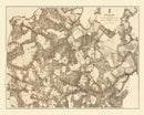 Vintage Map of the Battle of Totopotomoy, 1869