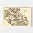 Vintage Map of the Battle of North Anna, 1869