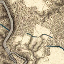 Vintage Map of the Battle of North Anna, 1869