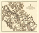 Vintage Map of the Battle of North Anna, 1869