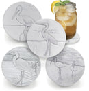 Assorted Shore Birds (set of 4) Pelican | Ibis | Flamingo | Heron