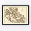 Vintage Map of the Battle of North Anna, 1869