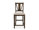 Westley Falls - Counter Chair With Upholstered Seat (Set of 2) - Graphite
