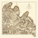 Vintage Map of the Battle of Chancellorville, 1869
