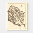 Vintage Map of the Battle of Fredericksburg, 1869