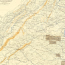 Vintage Map of the Gettysburg Pennsylvania Region, 1869