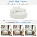360° Swivel Chair Accent Barrel Chair With Removable Pillows