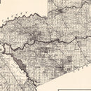 Vintage Map of Stanislaus County, California 1906