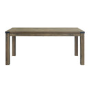 Abiram Dining Table in Rustic Oak Finish