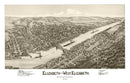 Vintage Map of Elizabeth, Pennsylvania 1897
