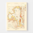 Vintage Map of Yellowstone Lake 1904