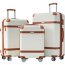 Hardshell Luggage Sets 3 Piece double spinner 8 wheels Suitcase with TSA Lock Lightweight 20"24"28"